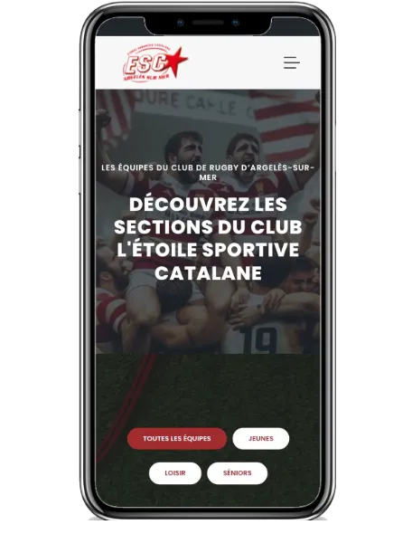 Site Vitrine - ESC Rugby Argelès-sur-Mer