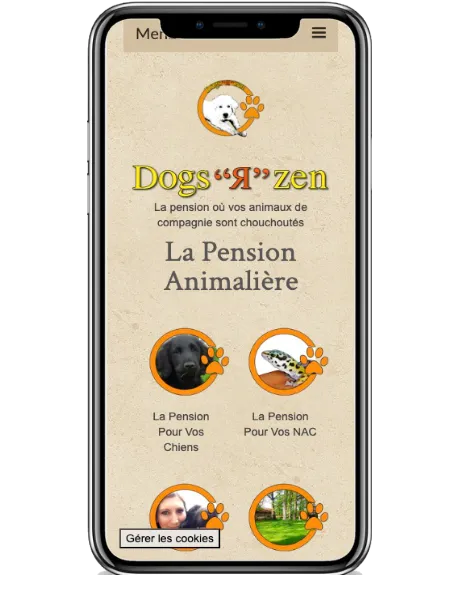 Site Vitrine Personnalisé - Dogs R Zen